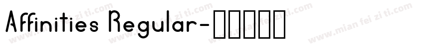 Affinities Regular字体转换